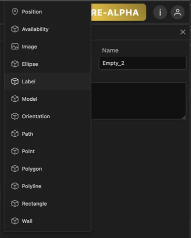 Entity properties view